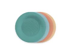 ROOM & RETREAT RR PLASTIC SALAD PLATE 4PK MULTI COLOR