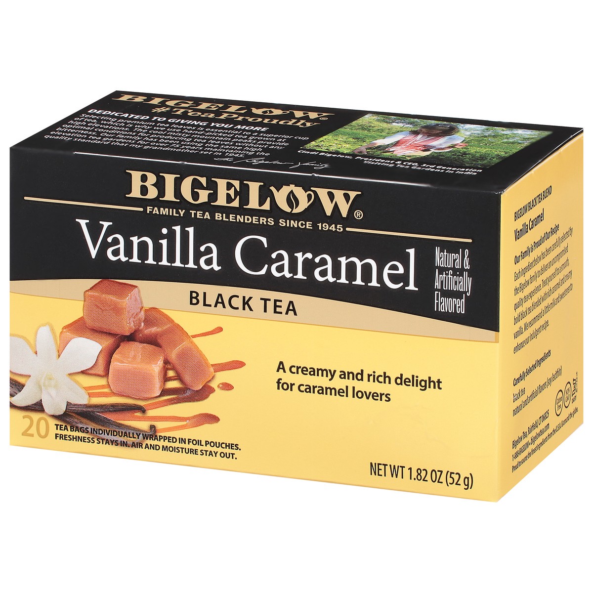 slide 3 of 11, Bigelow Black Tea Vanilla Caramel - 1.82 oz, 1.82 oz