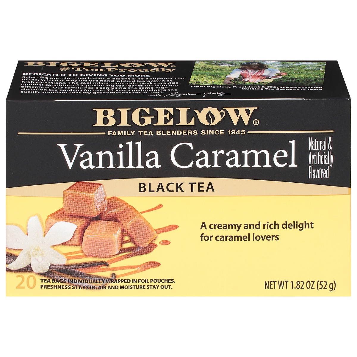 slide 1 of 11, Bigelow Black Tea Vanilla Caramel - 1.82 oz, 1.82 oz