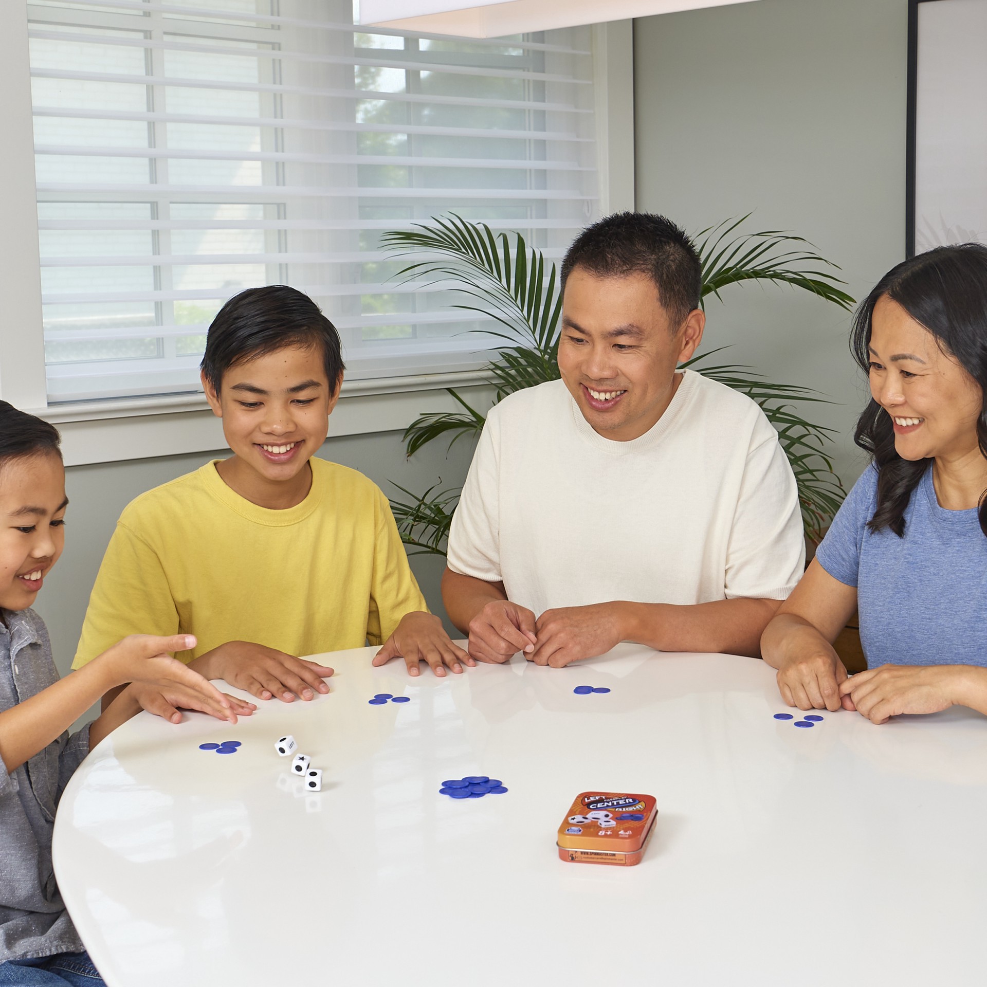 slide 2 of 6, Spin Master Passplay: The Game of Left Center Right, the Classic Dice Game in a Portable, Giftable Tin, 1 ct