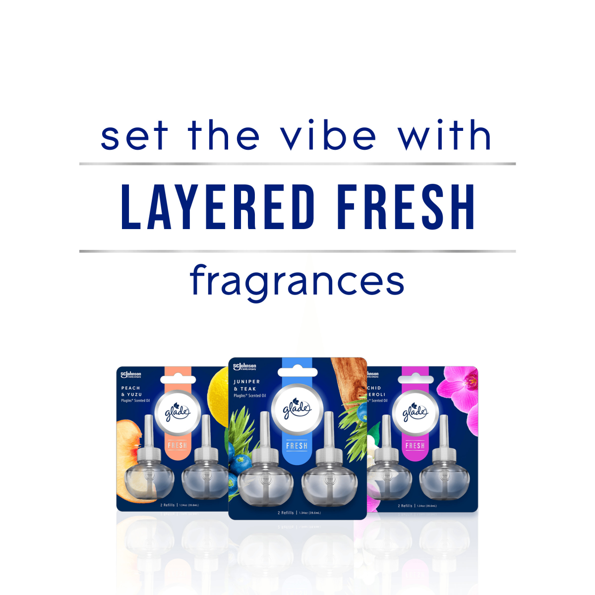 slide 6 of 29, Glade PlugIns Scented Oil Refills, Orchid & Neroli Each, Pack of 5, 0.67 oz