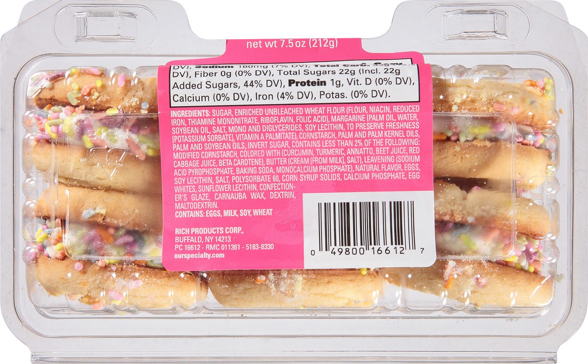 slide 8 of 9, Our Specialty Treat Shop™ 6 Count Sprinkle Sugar Sandwich Cookies, 0.21 kg