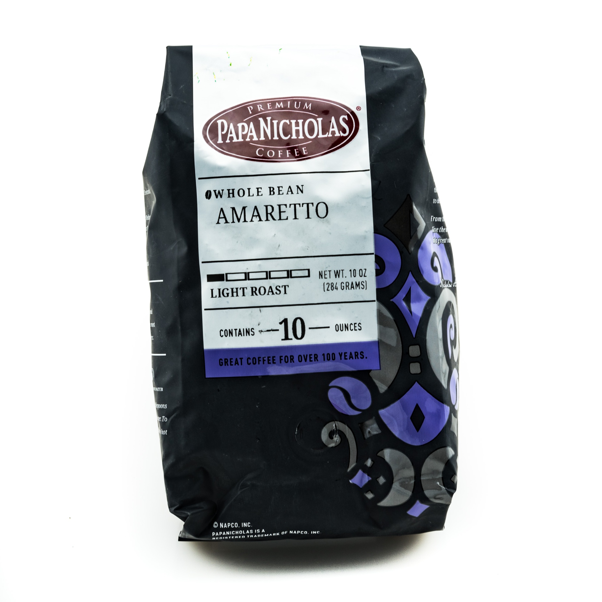 slide 1 of 1, PapaNicholas Whole Bean Amaretto Coffee - 10 oz, 10 oz