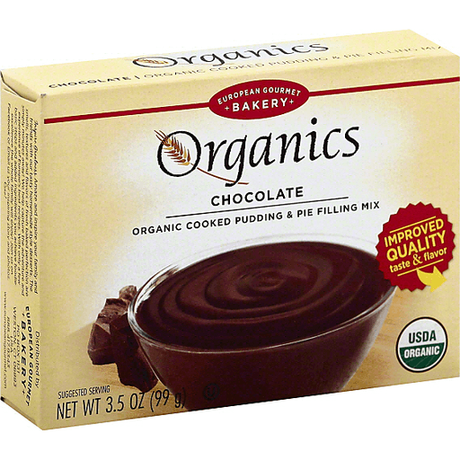 slide 2 of 2, Euro Gourmet Organic Chocolate Pudding, 3.5 oz