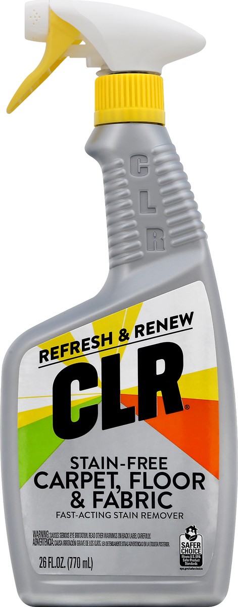 slide 8 of 9, CLR Stain Remover, Carpet, Floor & Fabric, Stain-Free, 26 oz