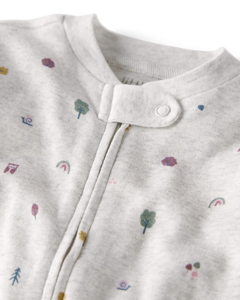 slide 2 of 3, Littleplanet Baby Organic Cotton Sleep & Play Pajamas in Icon Town Print Icon Town 6M, 1 ct