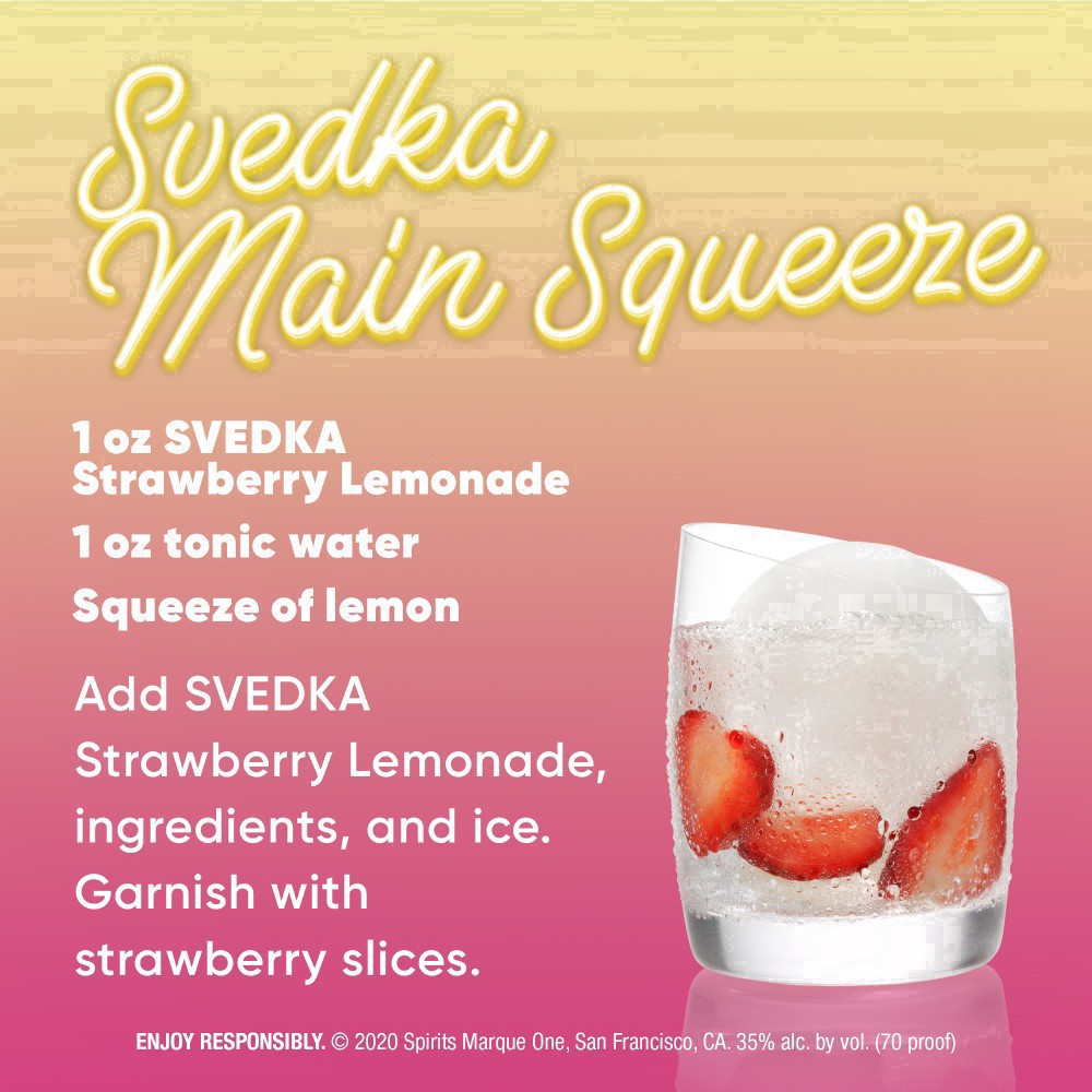 slide 8 of 25, SVEDKA Strawberry Lemonade Flavored Vodka, 750 mL Bottle, 70 Proof, 750 ml