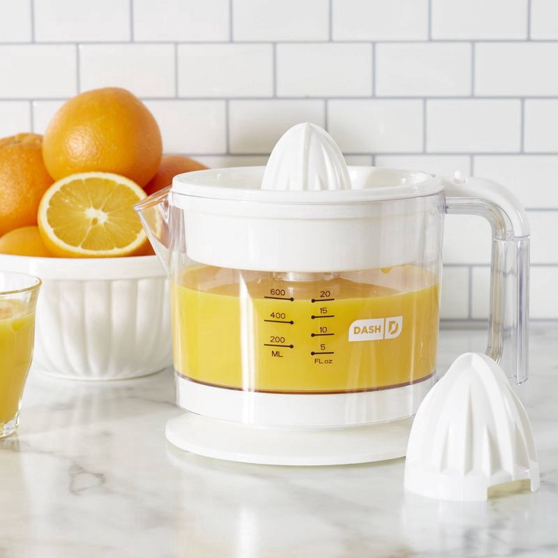 slide 3 of 14, Dash Dual Citrus Juicer, White, 1 ct