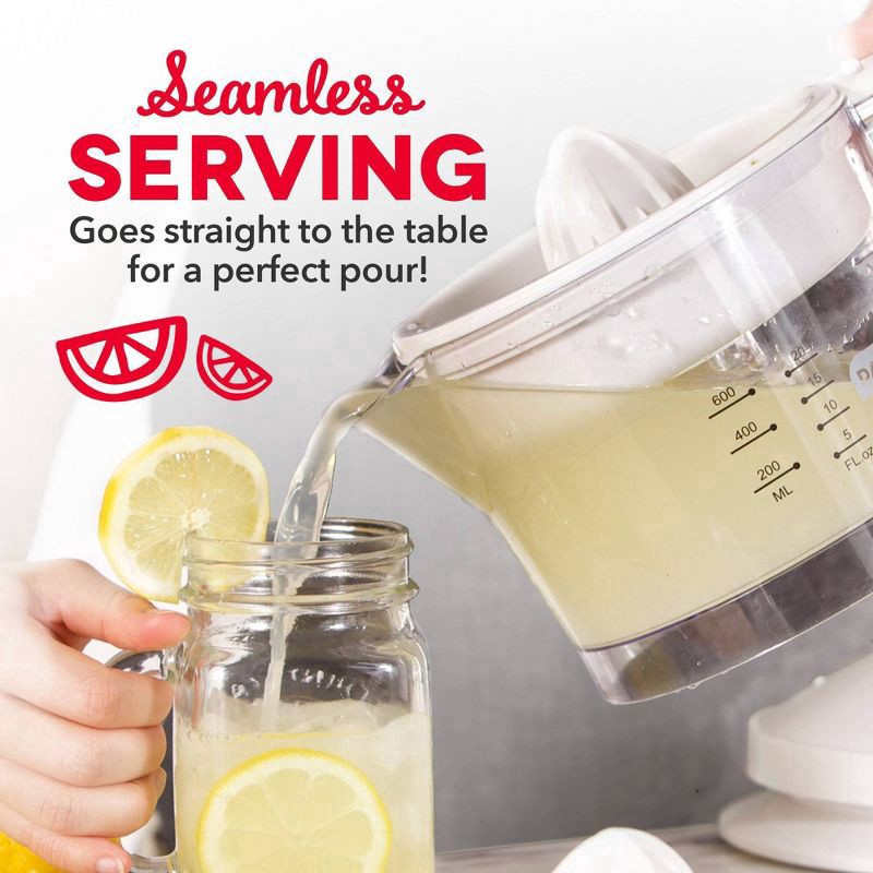 slide 11 of 14, Dash Dual Citrus Juicer, White, 1 ct