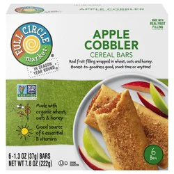 Full Circle Market Apple Cobbler Cereal Bars 6 - 1.3 oz Bars