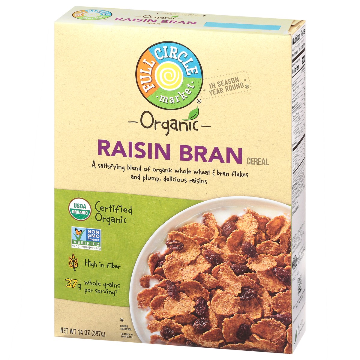 slide 7 of 9, Full Circle Market Organic Raisin Bran Cereal 14 oz, 14 oz