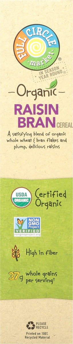 slide 9 of 9, Full Circle Market Organic Raisin Bran Cereal 14 oz, 14 oz