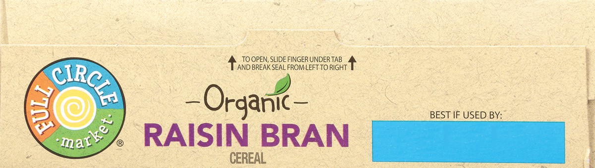 slide 2 of 9, Full Circle Market Organic Raisin Bran Cereal 14 oz, 14 oz