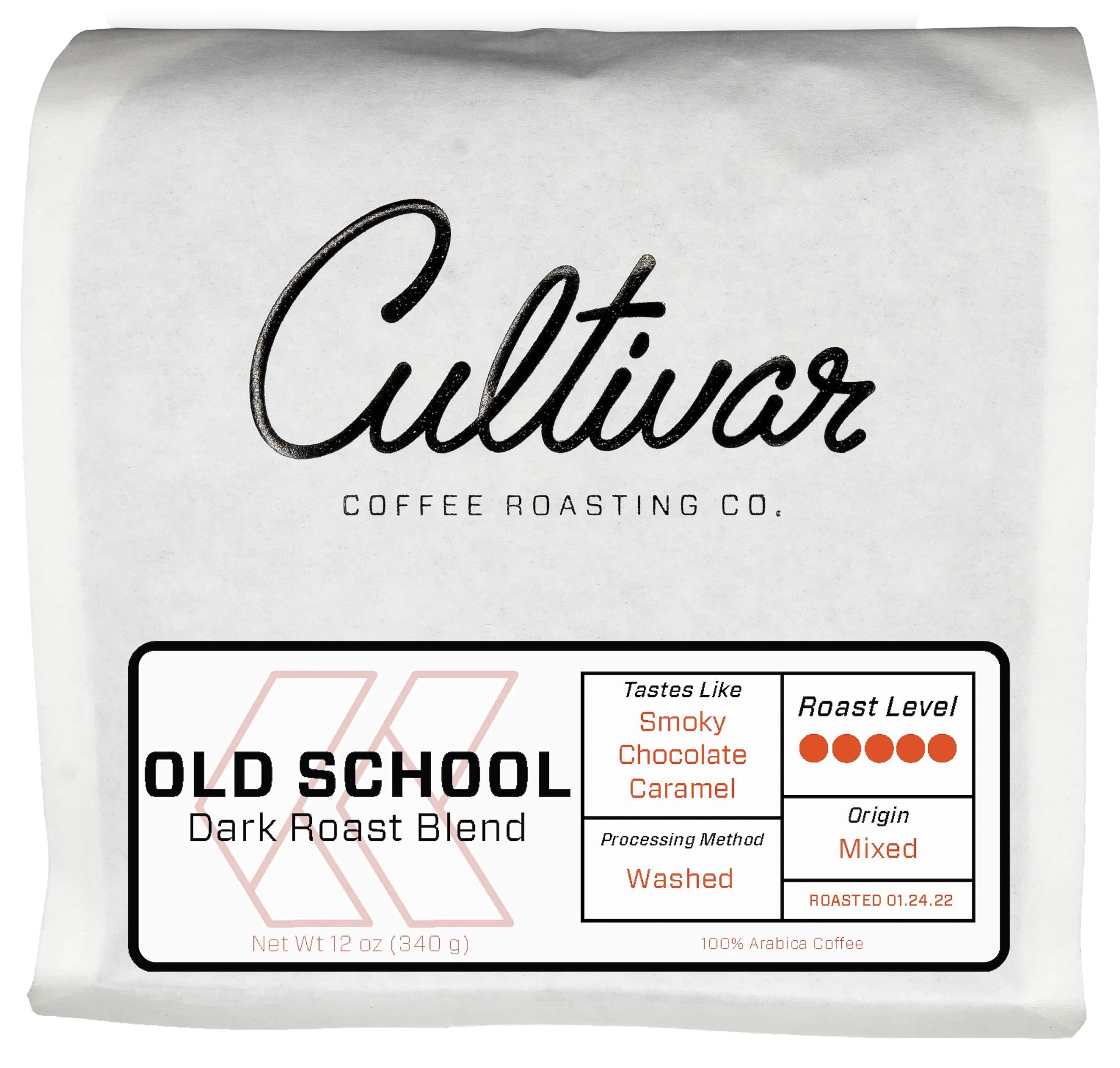 slide 1 of 1, Cultivar Coffee Old School Blend Whole Bean Coffee, 12 oz