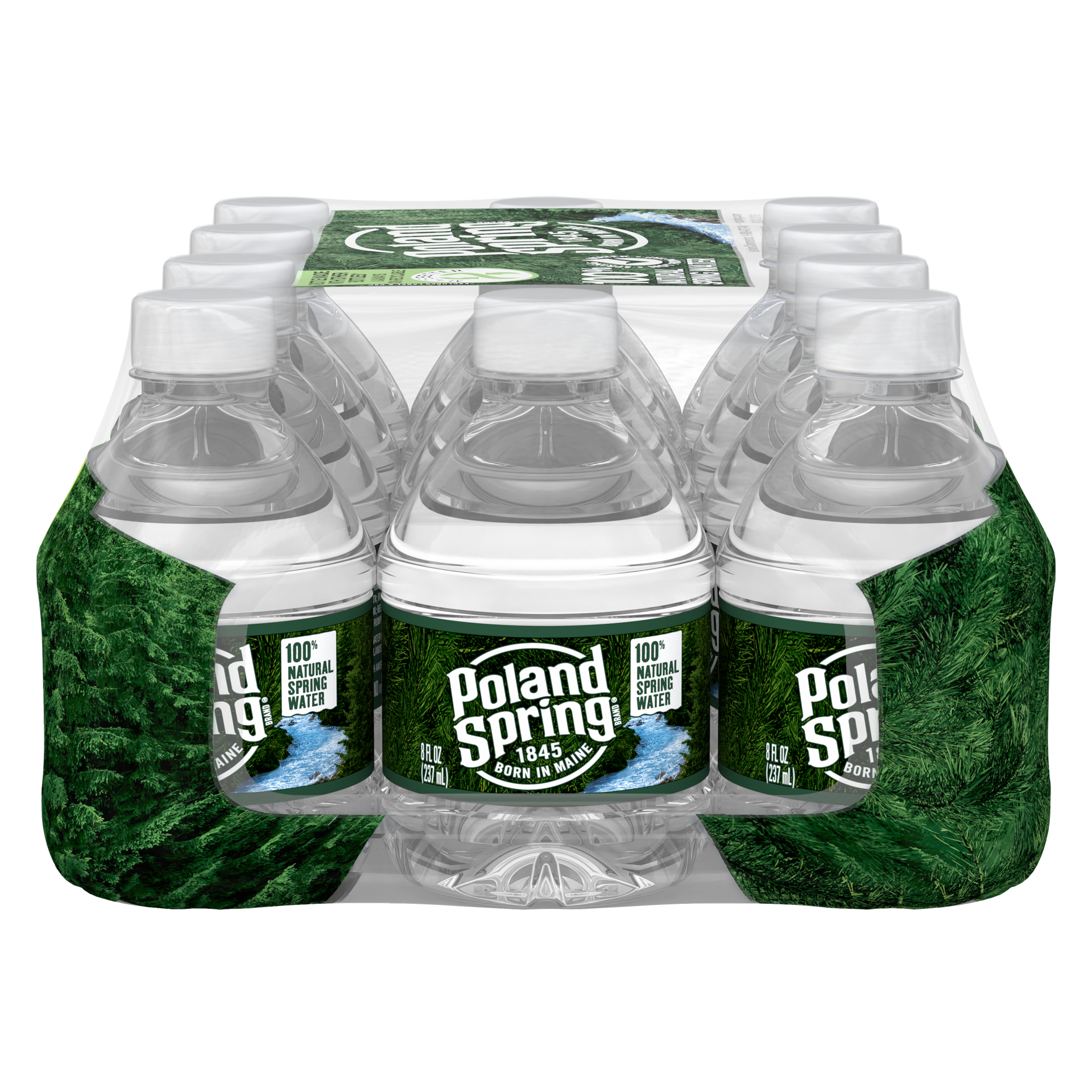 slide 4 of 5, POLAND SPRING Brand 100% Natural Spring Water, 8-ounce mini plastic bottles (Pack of 12), 8 oz