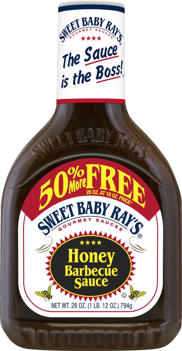 slide 2 of 9, Sweet Baby Ray's Bonus Pack Honey Barbecue Sauce 28 oz, 28 fl oz