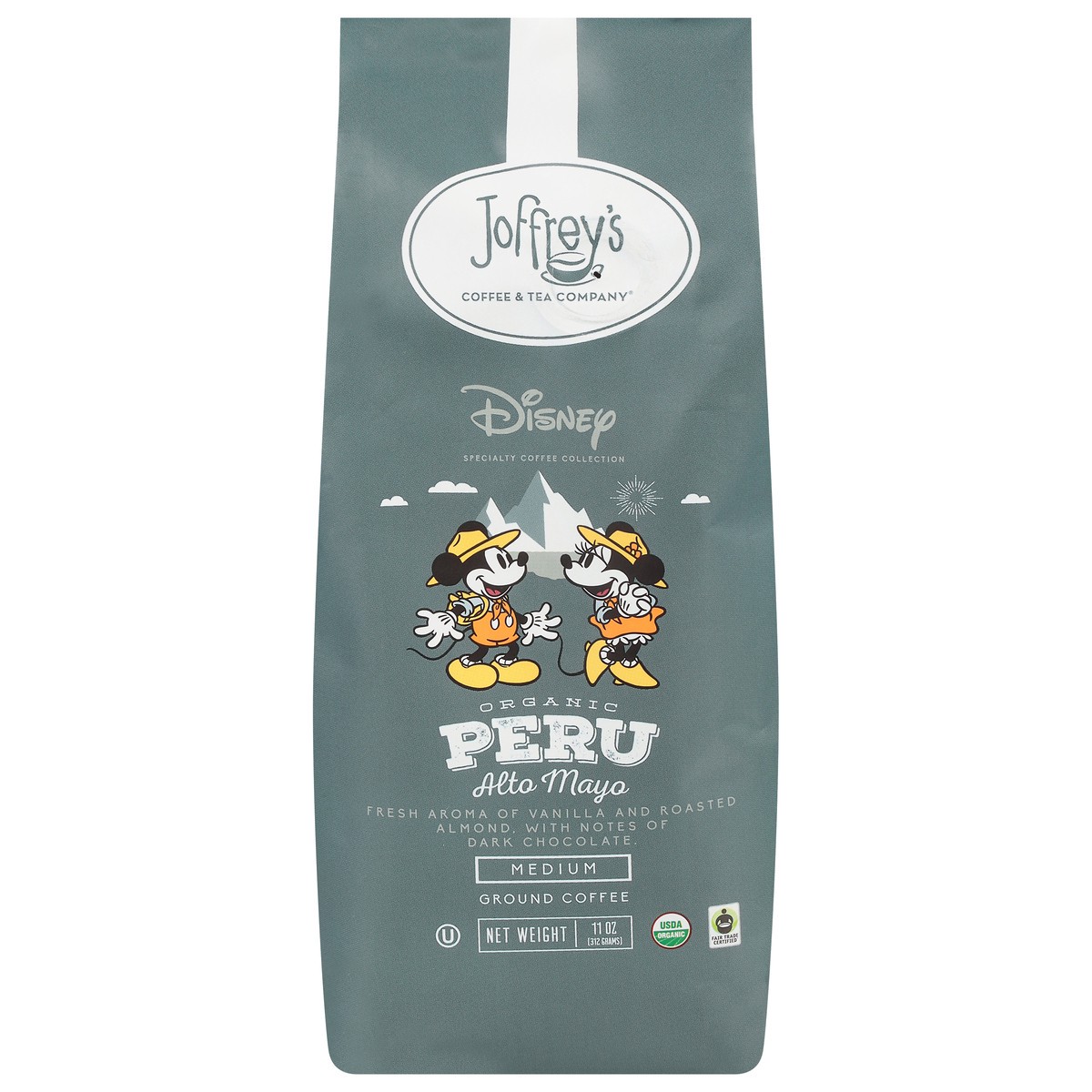 slide 2 of 12, Joffrey's Coffee & Tea Company Medium Ground Organic Peru Alto Mayo Coffee 11 oz, 11 oz