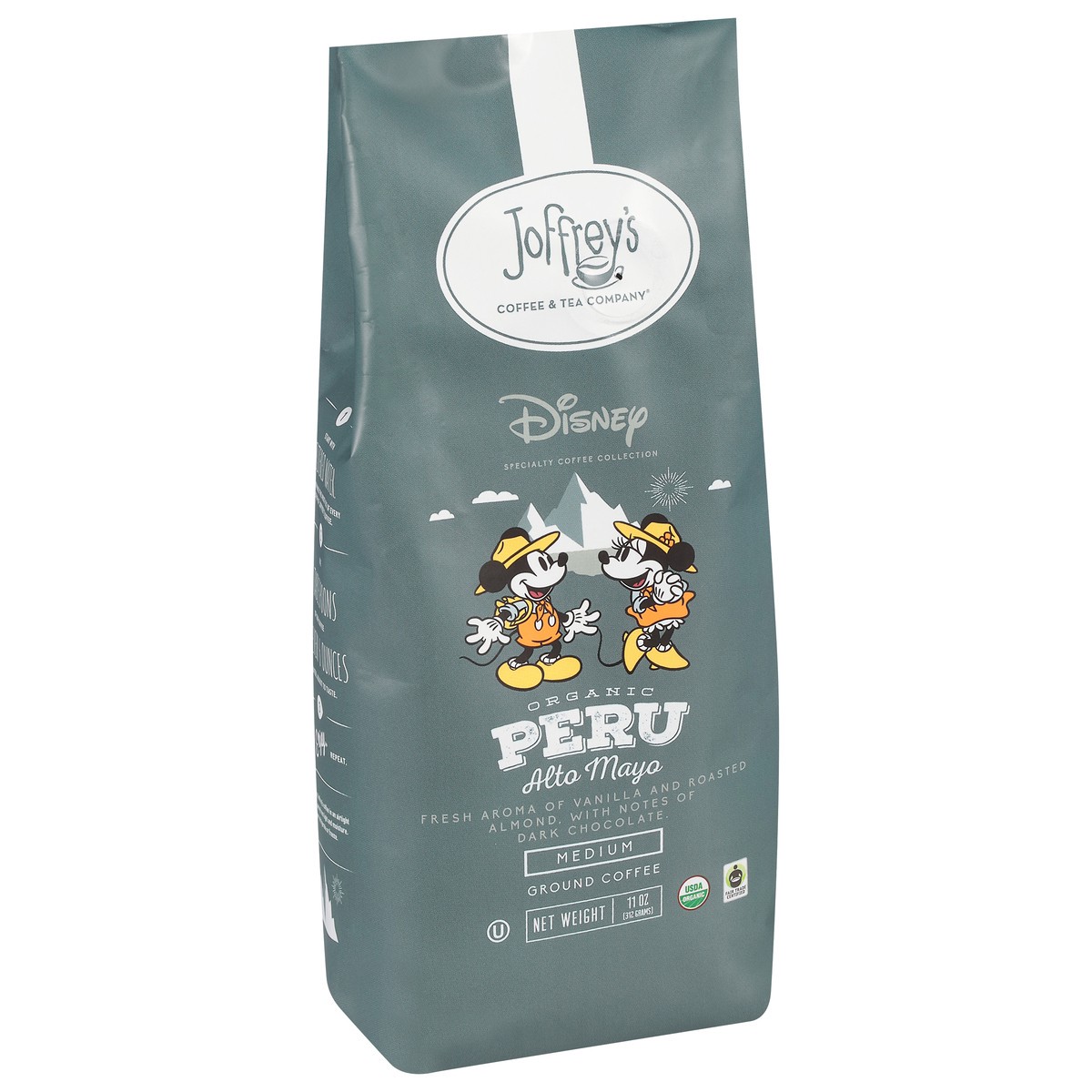 slide 10 of 12, Joffrey's Coffee & Tea Company Medium Ground Organic Peru Alto Mayo Coffee 11 oz, 11 oz