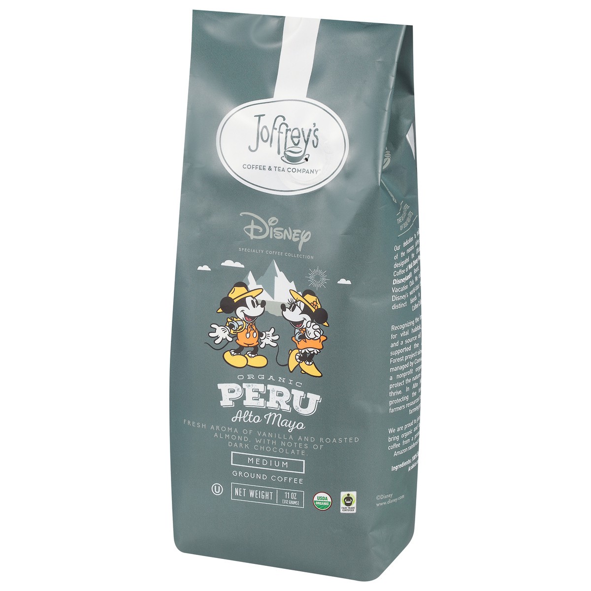 slide 5 of 12, Joffrey's Coffee & Tea Company Medium Ground Organic Peru Alto Mayo Coffee 11 oz, 11 oz