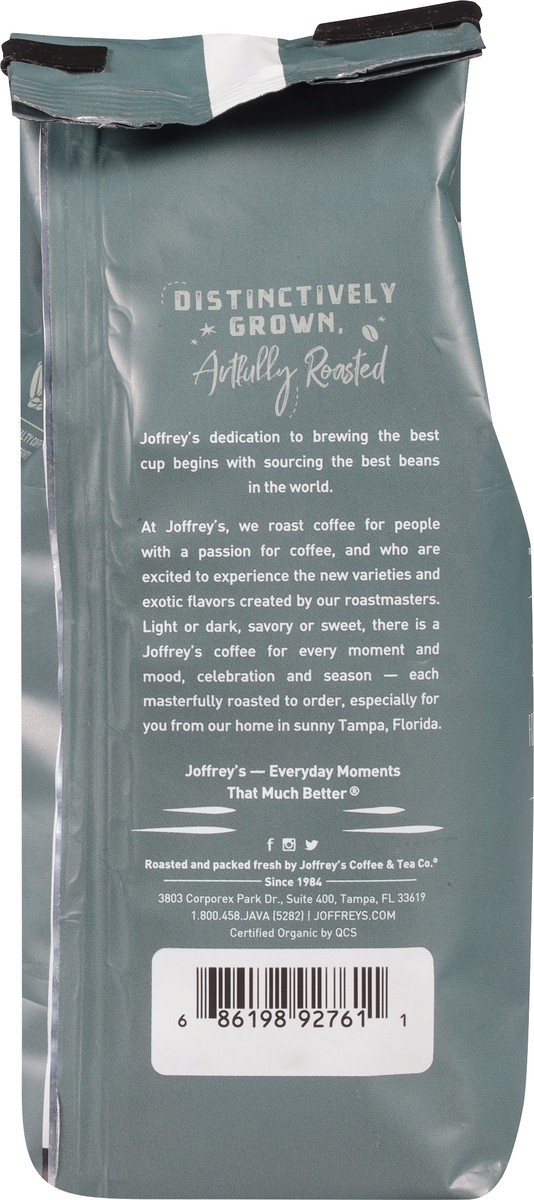 slide 8 of 12, Joffrey's Coffee & Tea Company Medium Ground Organic Peru Alto Mayo Coffee 11 oz, 11 oz