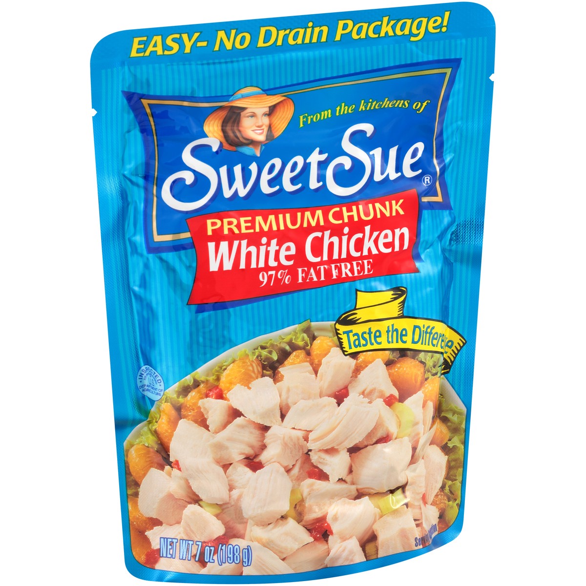 slide 8 of 11, Sweet Sue Premium Chunk White Chicken Breast 7 oz. Pouch, 7 oz