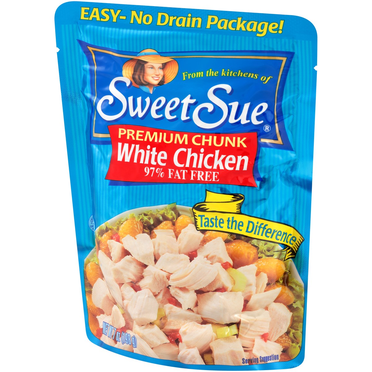 slide 2 of 11, Sweet Sue Premium Chunk White Chicken Breast 7 oz. Pouch, 7 oz