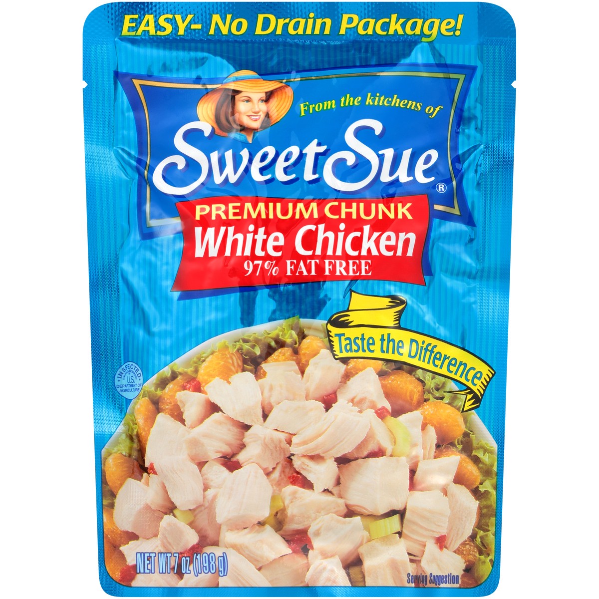 slide 7 of 11, Sweet Sue Premium Chunk White Chicken Breast 7 oz. Pouch, 7 oz