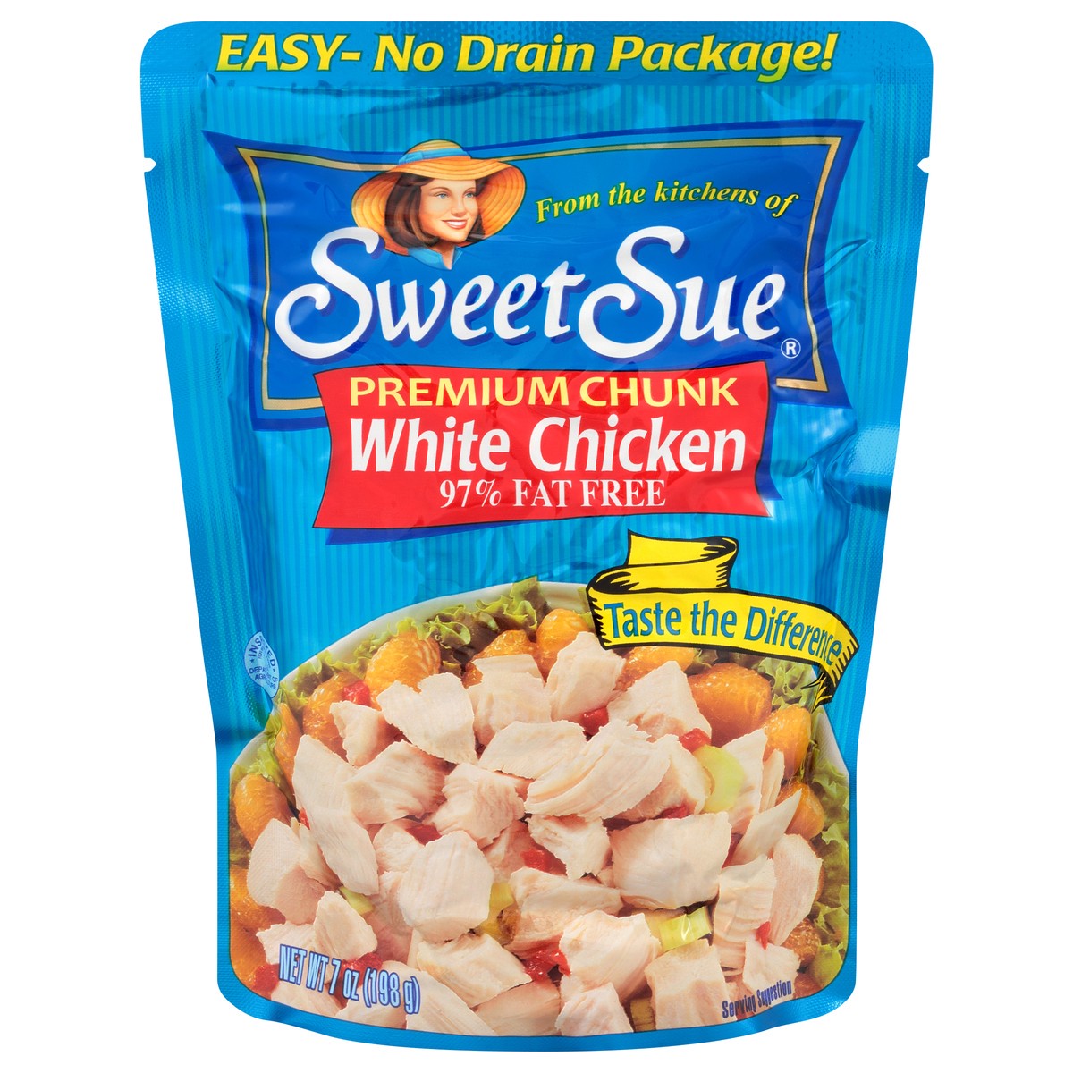 slide 9 of 11, Sweet Sue Premium Chunk White Chicken Breast 7 oz. Pouch, 7 oz