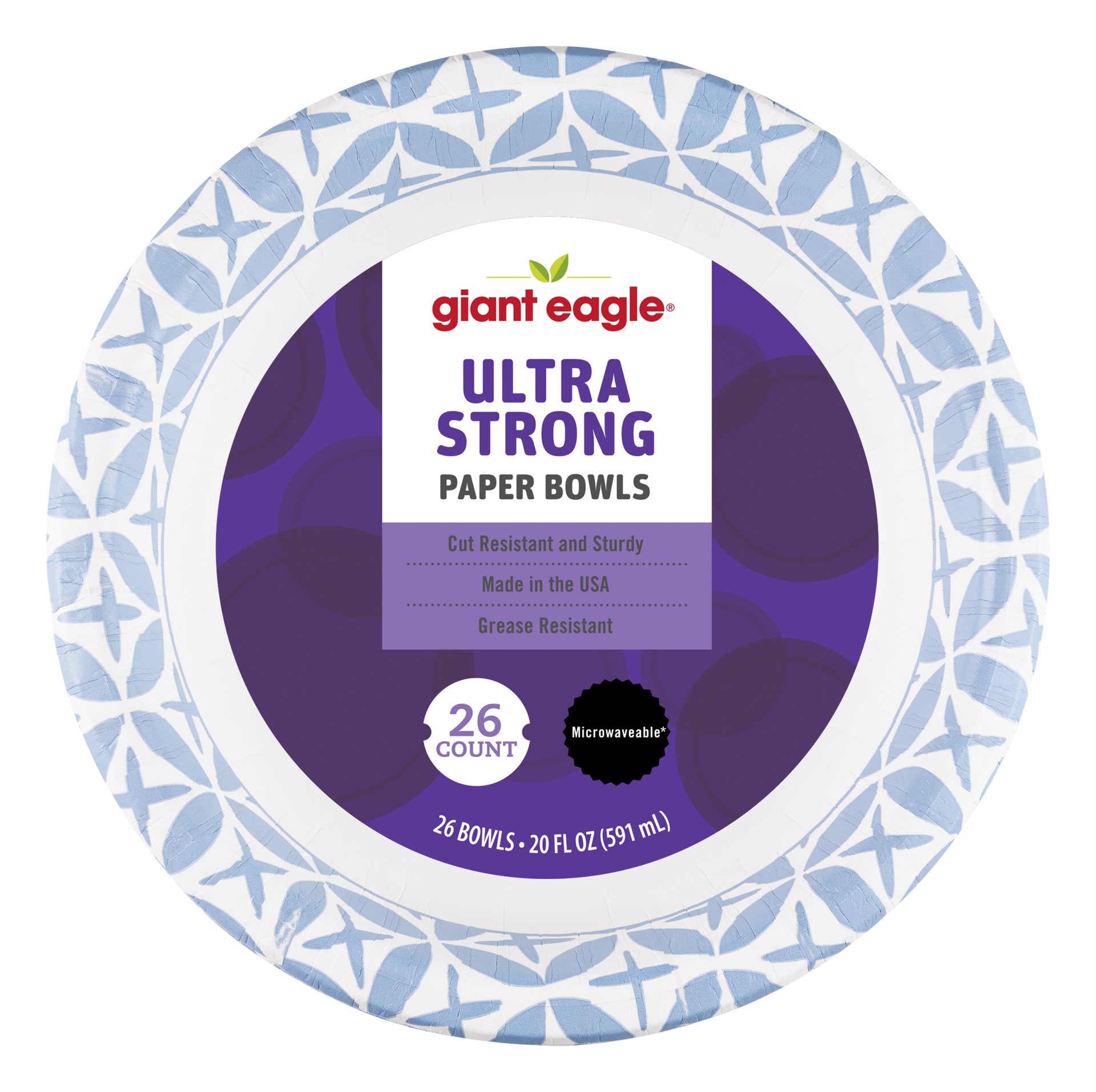 slide 1 of 1, Giant Eagle Ultra Strong Paper Bowls, 26 ct