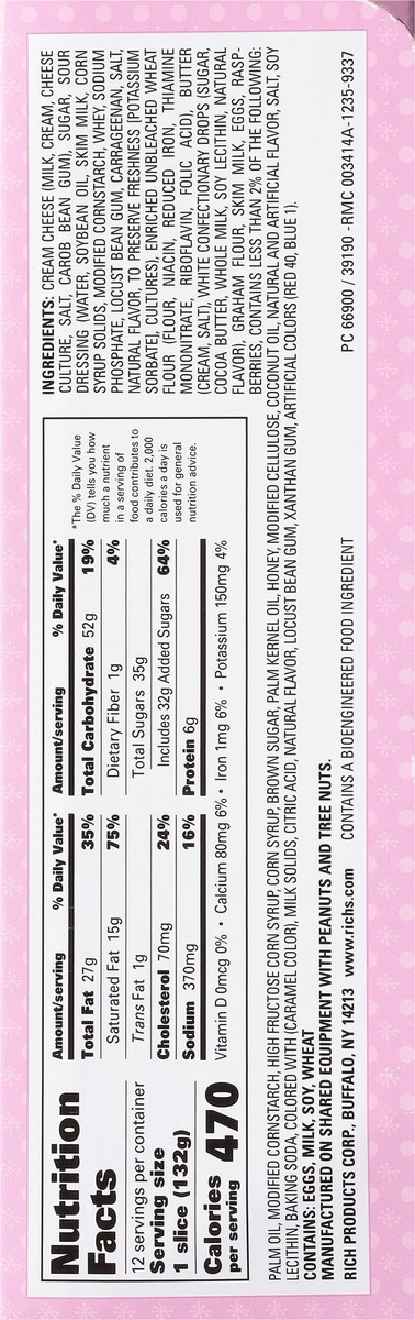 slide 11 of 13, Jon Donaire White Chocolate Flavored Raspberry Cheesecake 12 ea, 12 ct