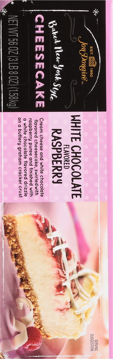 slide 12 of 13, Jon Donaire White Chocolate Flavored Raspberry Cheesecake 12 ea, 12 ct