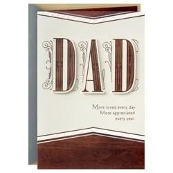 Hallmark Fathers Day Card for Dad from Son or Daughter (More Loved Every Day)