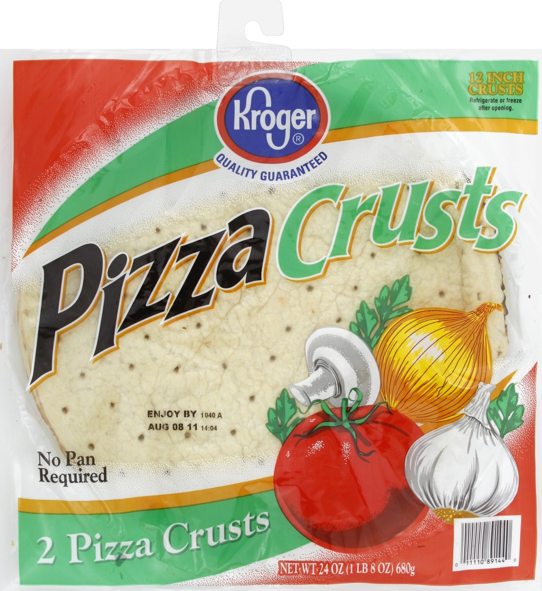 slide 3 of 5, Kroger Pizza Crusts, 24 oz