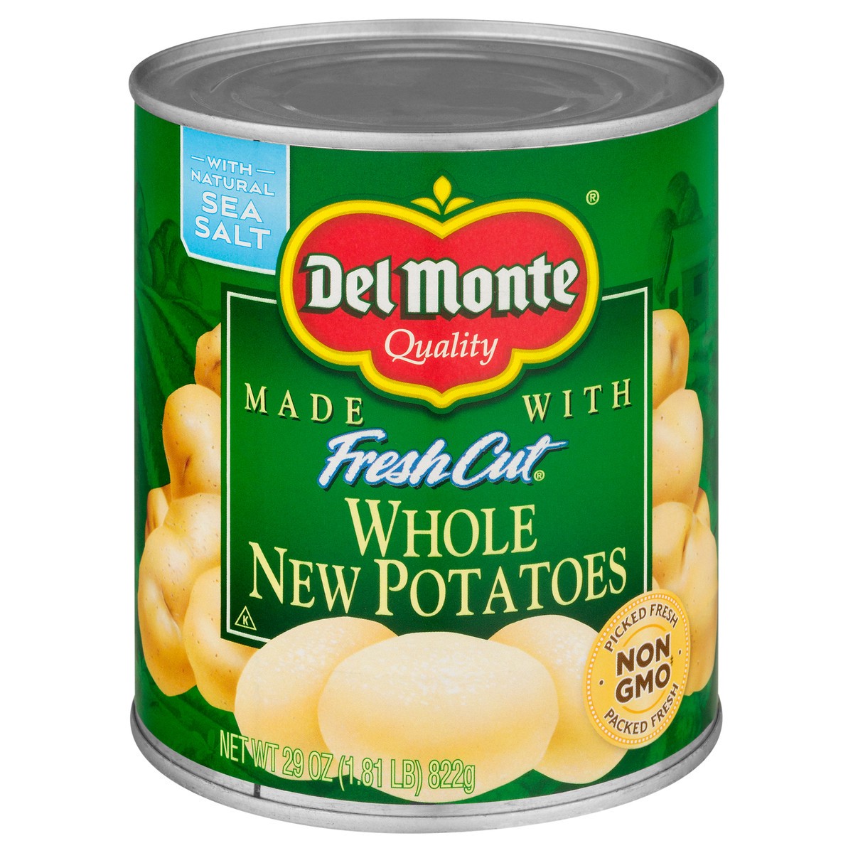 slide 1 of 9, Del Monte Whole New Potatoes, 29 oz