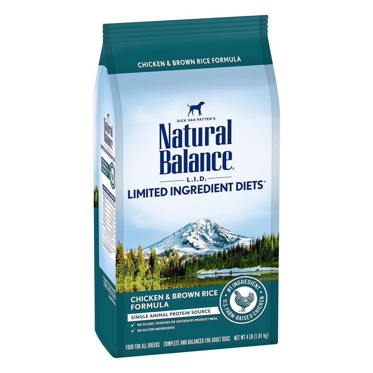 slide 3 of 7, Natural Balance L.I.D. Limited Ingredient Diets Chicken & Brown Rice Formula Dog Food 4 lb, 4 lb