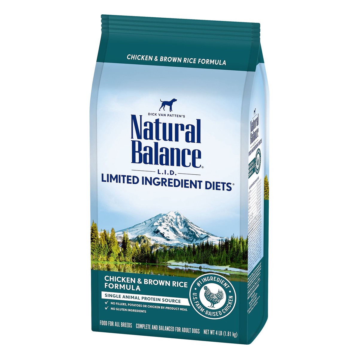 slide 6 of 7, Natural Balance L.I.D. Limited Ingredient Diets Chicken & Brown Rice Formula Dog Food 4 lb, 4 lb