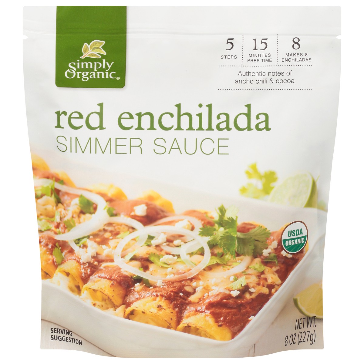 slide 1 of 9, Simply Organic Red Enchilada Simmer Sauce 8 oz, 8 oz