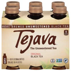 Tejava Tea Original Unsweetened Tea - 6 ct; 16.9 fl oz