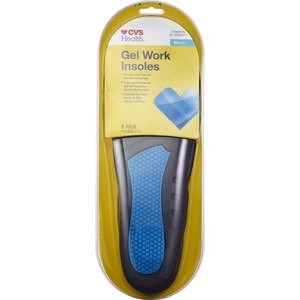 slide 1 of 1, CVS Health Gel Work Insoles For Men, 1 pair