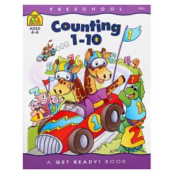 School Zone Preschool (Ages 4-6) Counting 1-10 Workbook