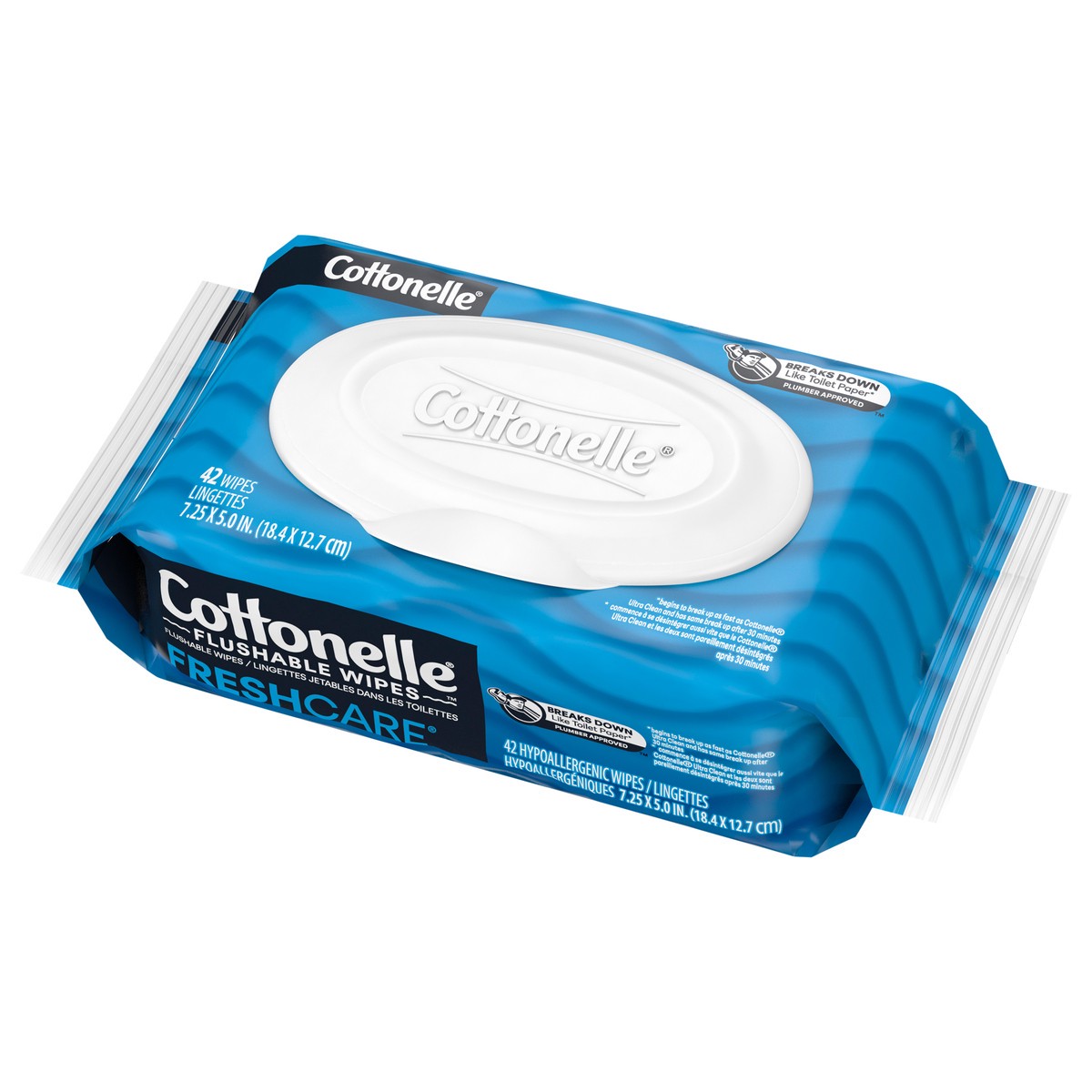 slide 4 of 9, Cottonelle Fresh Care Flushable Wet Wipes, Adult Wet Wipes, 1 Flip-Top Pack, 42 Wipes per Pack (42 Total Flushable Wipes), 42 ct