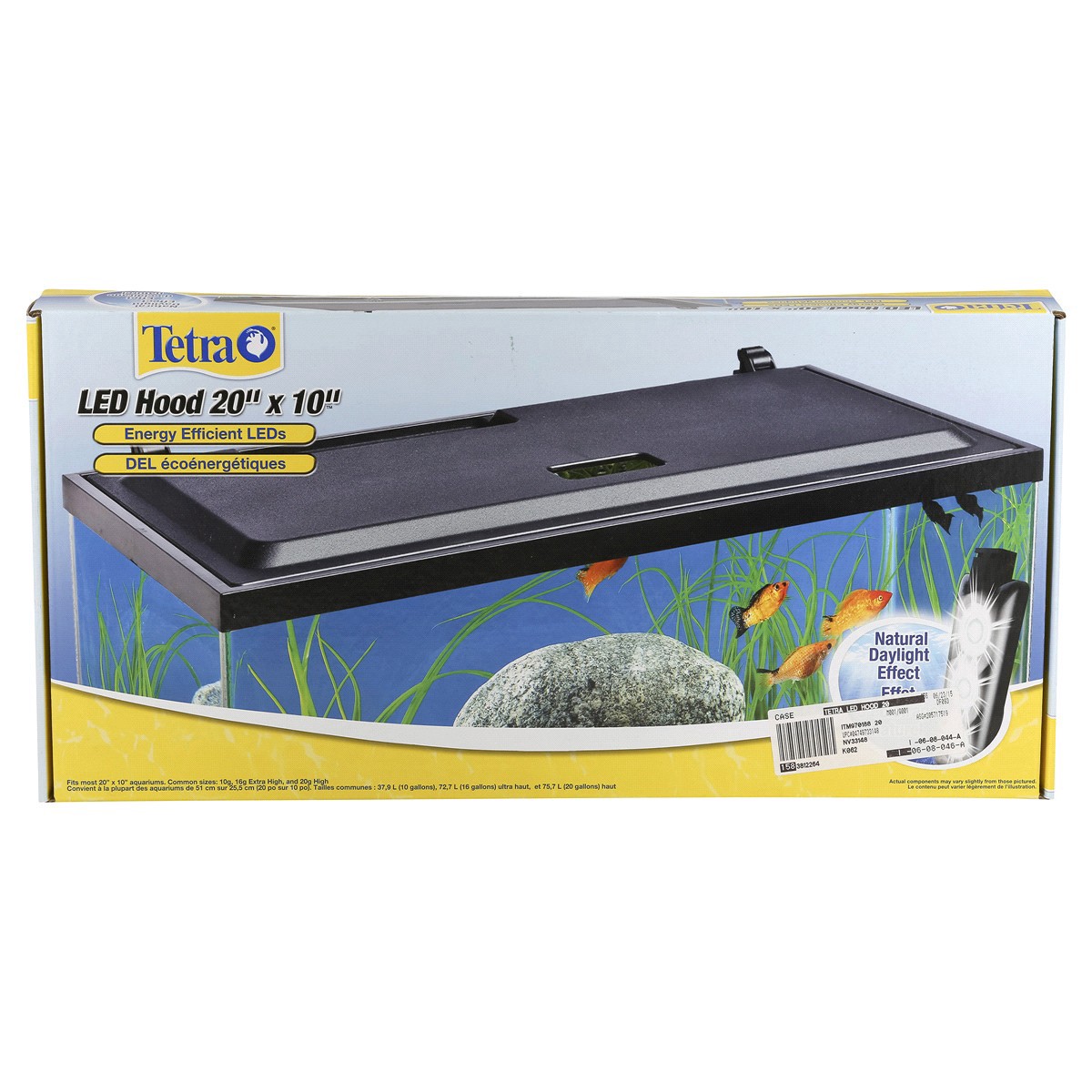 slide 1 of 5, Tetra LED Aquarium Hood 20, 20 in