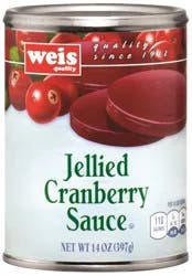 Weis Quality Jellied Cranberry Sauce - 14 oz