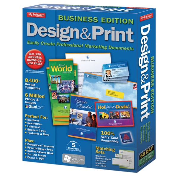 slide 1 of 1, Avanquest Design & Print Business Edition, Traditional Disc, 1 ct