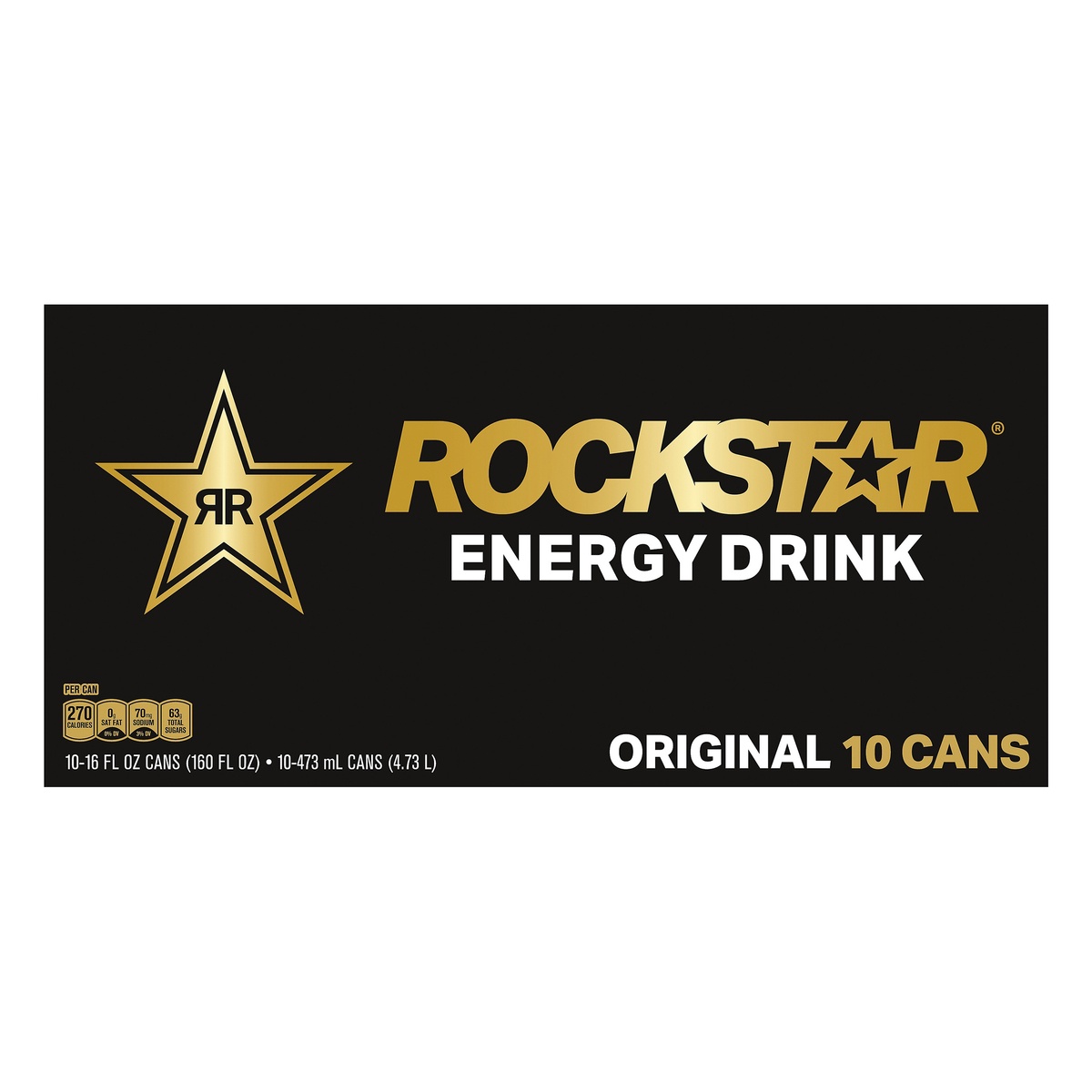 slide 1 of 1, Rockstar Energy Original Energy Drinks, 