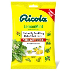 Ricola Sugar-Free Cough Drops Lemon Mint