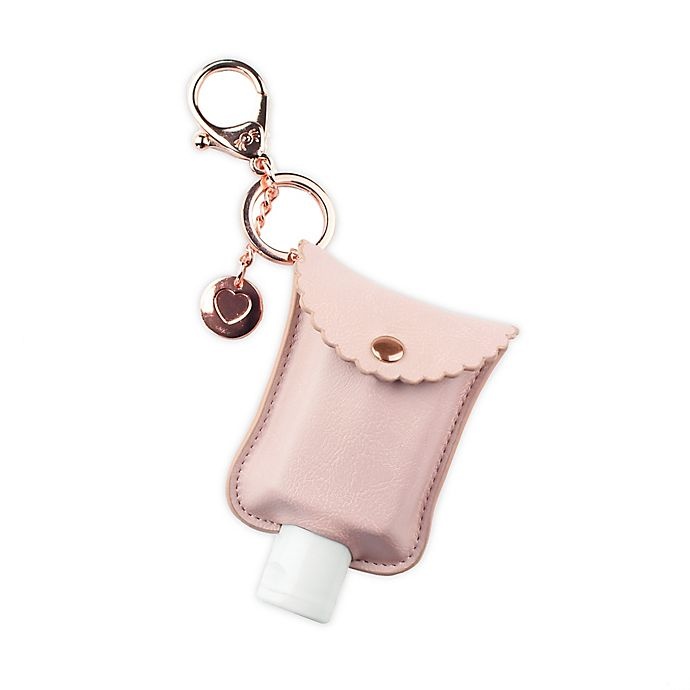 slide 1 of 3, Itzy Ritzy Hand Sanitizer Diaper Bag Charm - Blush, 1 ct