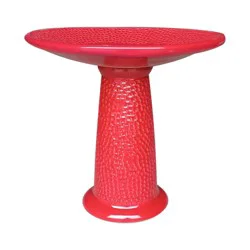 Hd Outdoors Theo Mini Birdbath - Red