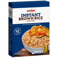 slide 10 of 29, Meijer Instant Whole Grain Brown Rice, 14 oz