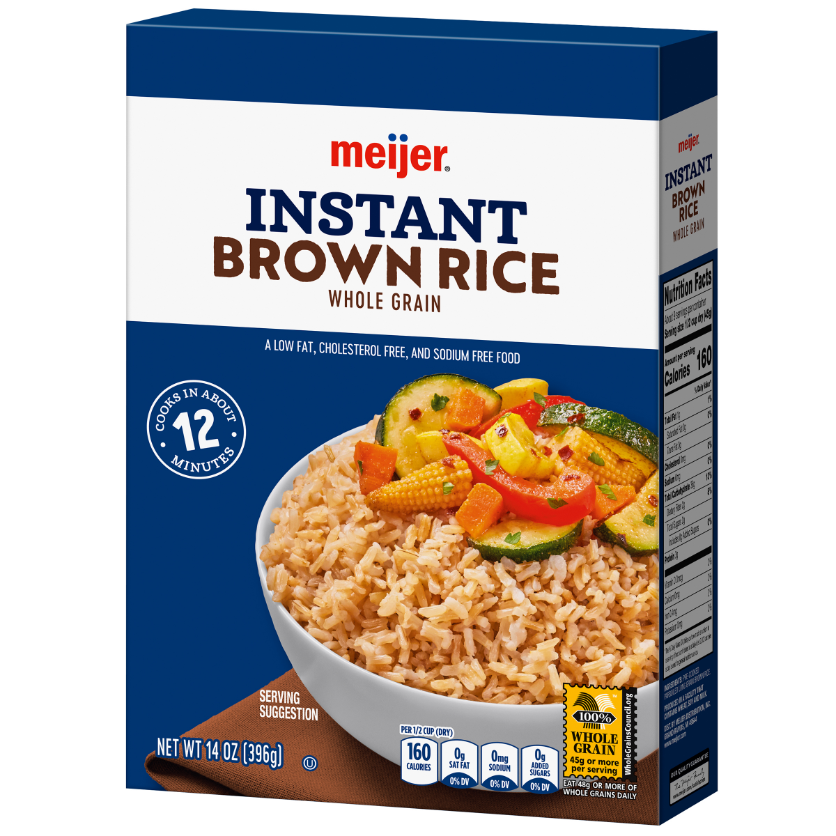 slide 16 of 29, Meijer Instant Whole Grain Brown Rice, 14 oz